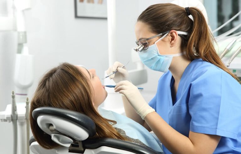 dentist at least twice a year for a dental exam